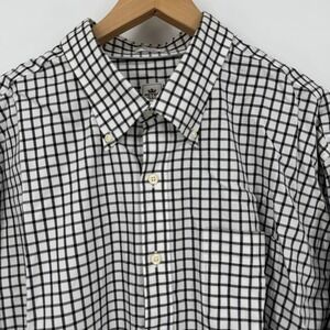 Peter‎ Millar Nanoux Mens Checkered Button Down Long Sleeve Shirt XXL 2XL